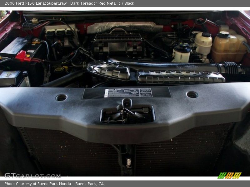 Dark Toreador Red Metallic / Black 2006 Ford F150 Lariat SuperCrew