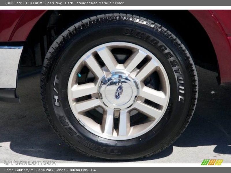 Dark Toreador Red Metallic / Black 2006 Ford F150 Lariat SuperCrew