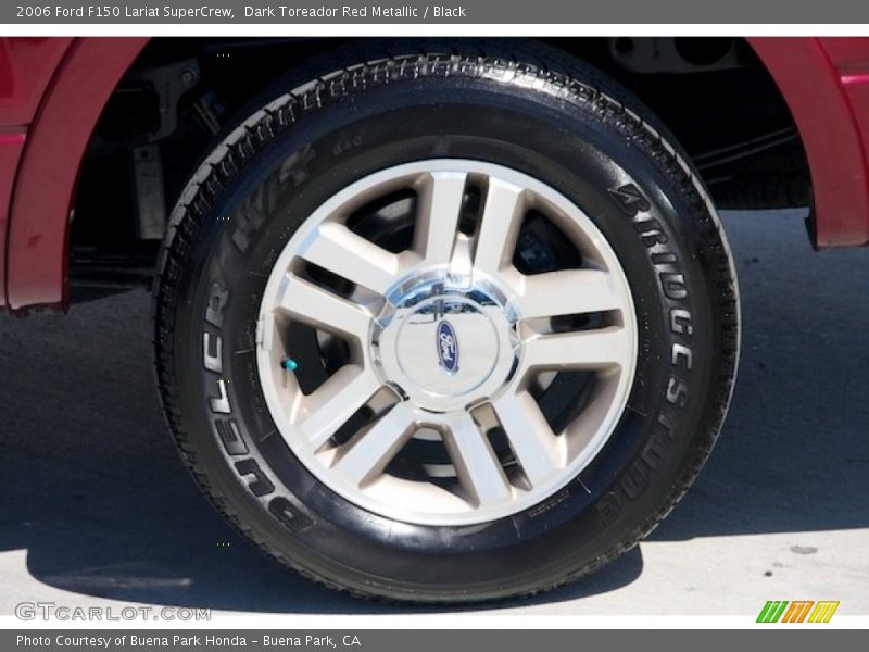Dark Toreador Red Metallic / Black 2006 Ford F150 Lariat SuperCrew