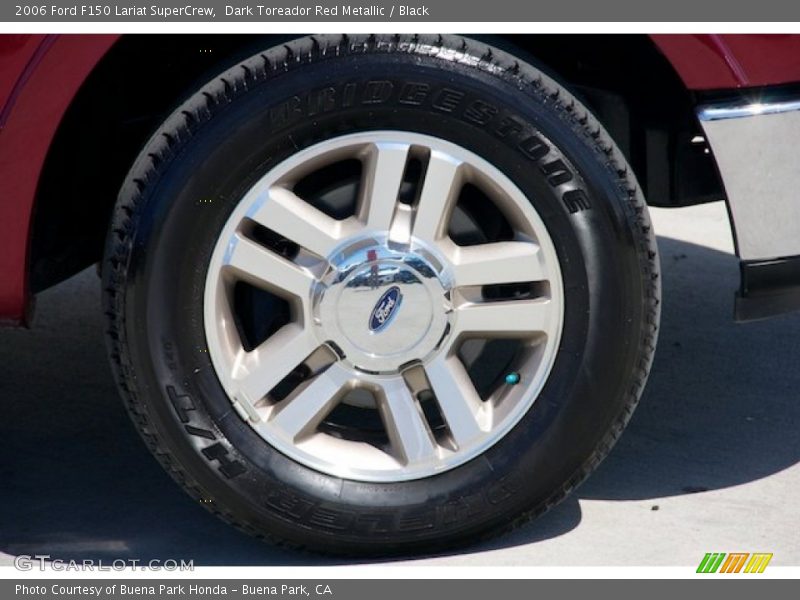 Dark Toreador Red Metallic / Black 2006 Ford F150 Lariat SuperCrew