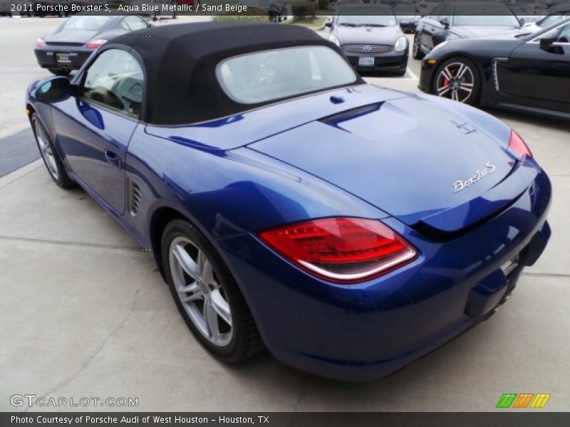 Aqua Blue Metallic / Sand Beige 2011 Porsche Boxster S