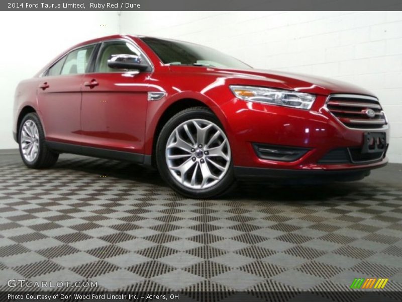 Ruby Red / Dune 2014 Ford Taurus Limited