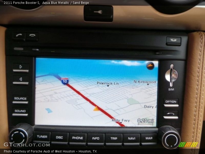 Aqua Blue Metallic / Sand Beige 2011 Porsche Boxster S