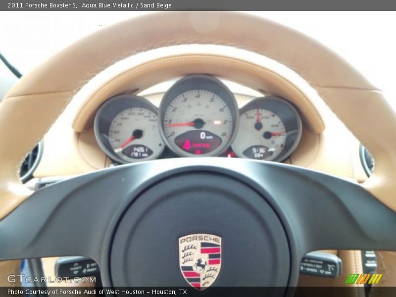 Aqua Blue Metallic / Sand Beige 2011 Porsche Boxster S
