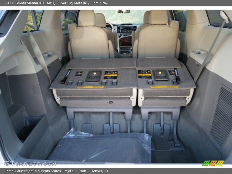 Silver Sky Metallic / Light Gray 2014 Toyota Sienna XLE AWD