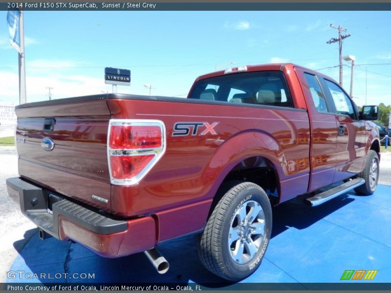Sunset / Steel Grey 2014 Ford F150 STX SuperCab