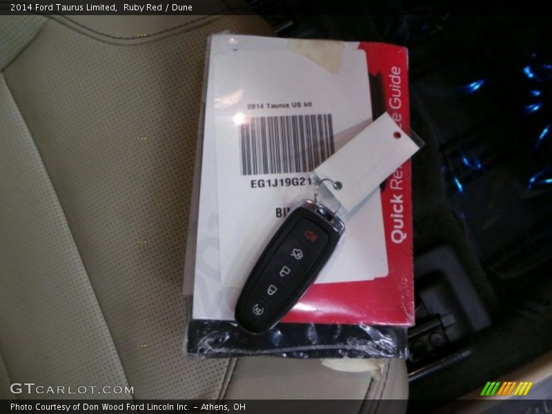 Ruby Red / Dune 2014 Ford Taurus Limited
