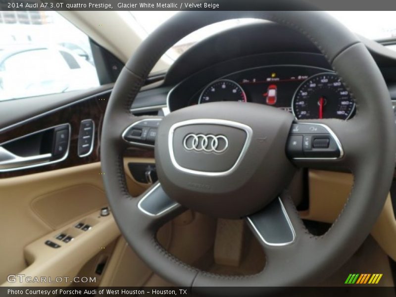 Glacier White Metallic / Velvet Beige 2014 Audi A7 3.0T quattro Prestige