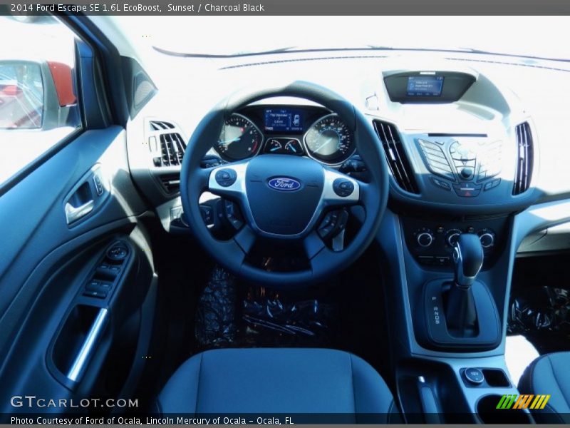 Sunset / Charcoal Black 2014 Ford Escape SE 1.6L EcoBoost