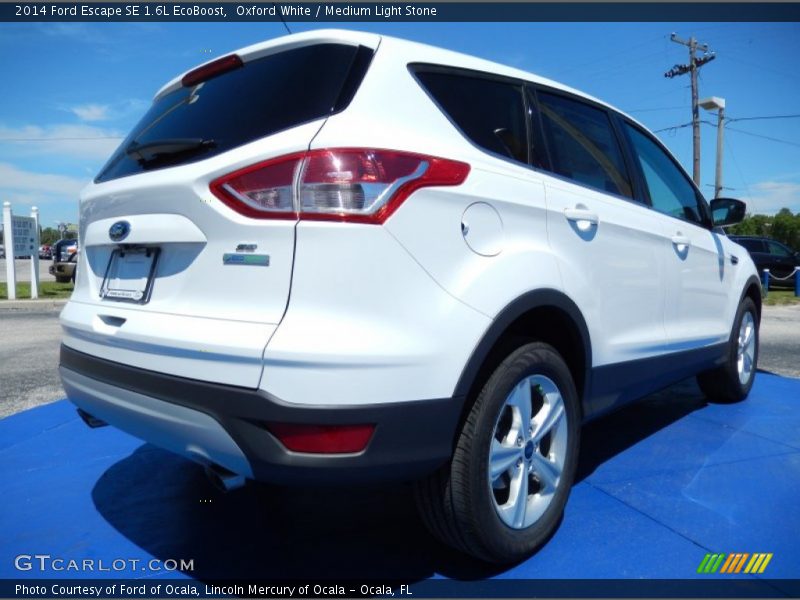 Oxford White / Medium Light Stone 2014 Ford Escape SE 1.6L EcoBoost