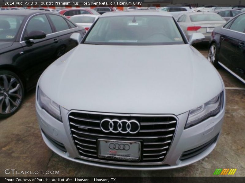 Ice Silver Metallic / Titanium Gray 2014 Audi A7 3.0T quattro Premium Plus