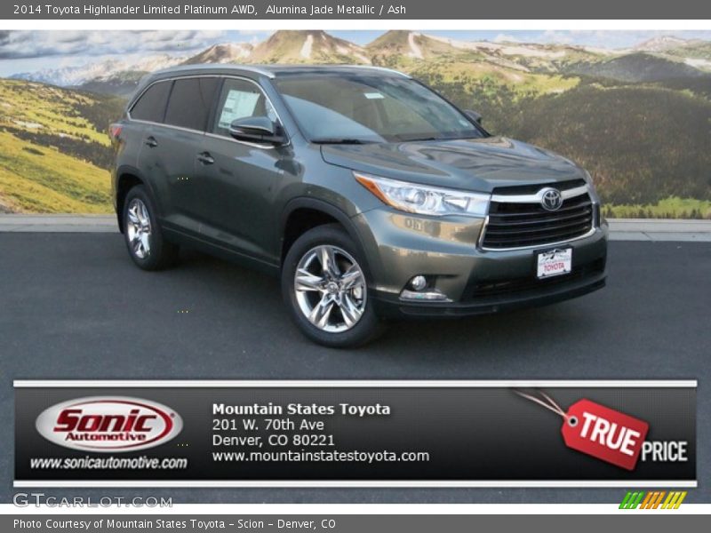 Alumina Jade Metallic / Ash 2014 Toyota Highlander Limited Platinum AWD