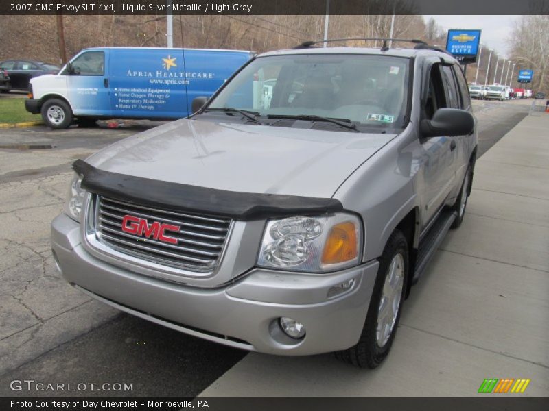 Liquid Silver Metallic / Light Gray 2007 GMC Envoy SLT 4x4