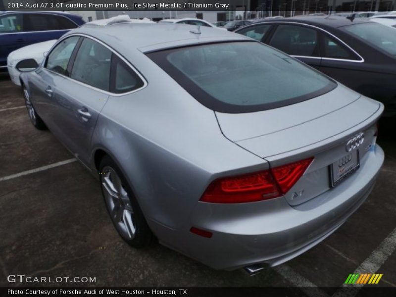 Ice Silver Metallic / Titanium Gray 2014 Audi A7 3.0T quattro Premium Plus