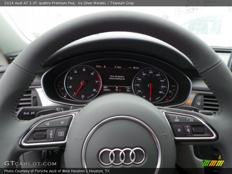 Ice Silver Metallic / Titanium Gray 2014 Audi A7 3.0T quattro Premium Plus