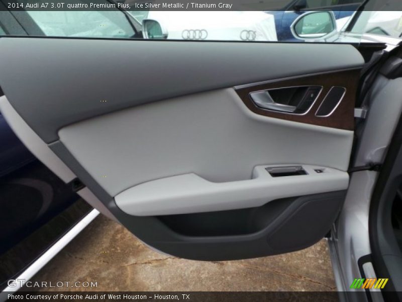 Ice Silver Metallic / Titanium Gray 2014 Audi A7 3.0T quattro Premium Plus
