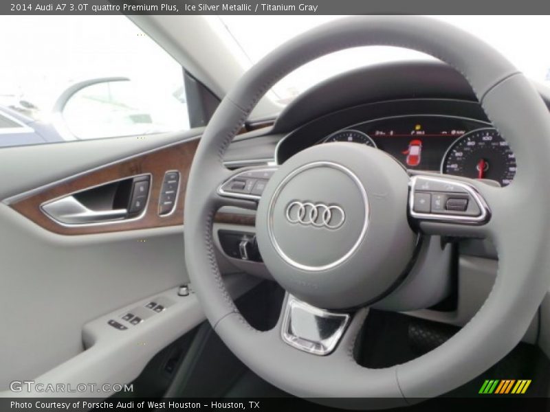 Ice Silver Metallic / Titanium Gray 2014 Audi A7 3.0T quattro Premium Plus
