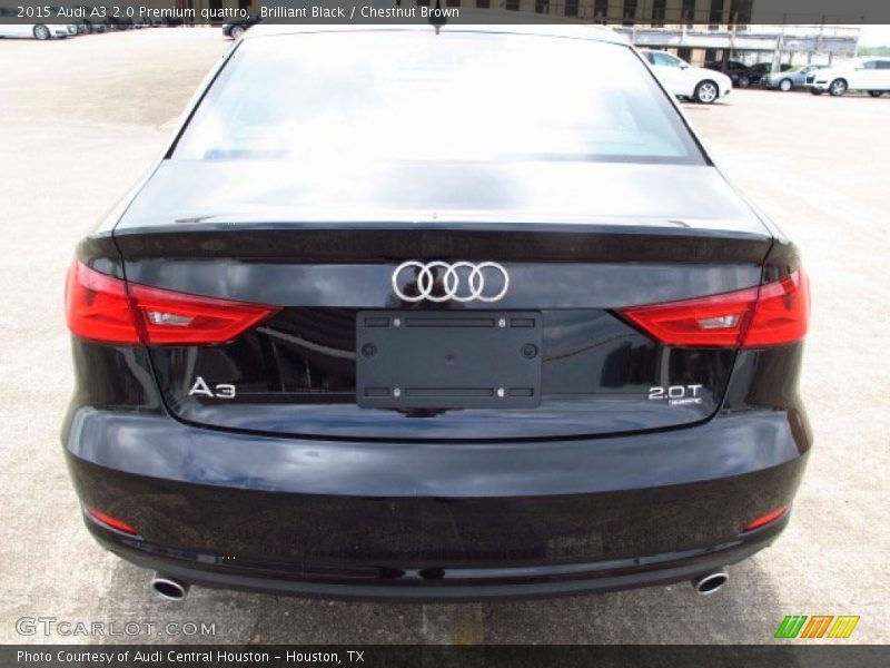 Brilliant Black / Chestnut Brown 2015 Audi A3 2.0 Premium quattro