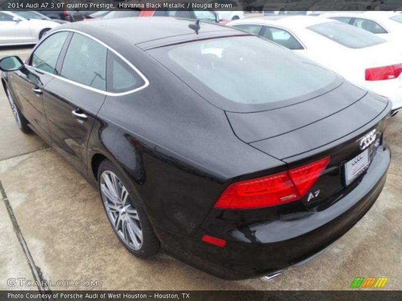 Havanna Black Metallic / Nougat Brown 2014 Audi A7 3.0T quattro Prestige