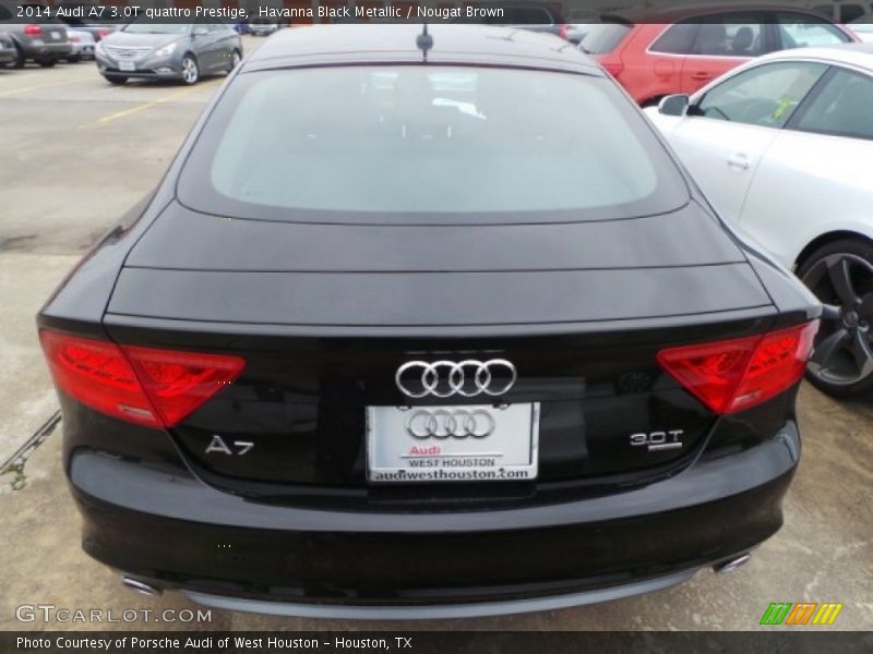 Havanna Black Metallic / Nougat Brown 2014 Audi A7 3.0T quattro Prestige