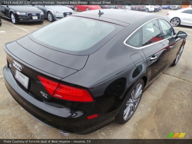 Havanna Black Metallic / Nougat Brown 2014 Audi A7 3.0T quattro Prestige