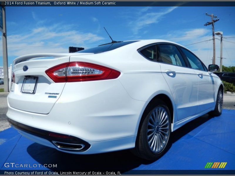 Oxford White / Medium Soft Ceramic 2014 Ford Fusion Titanium