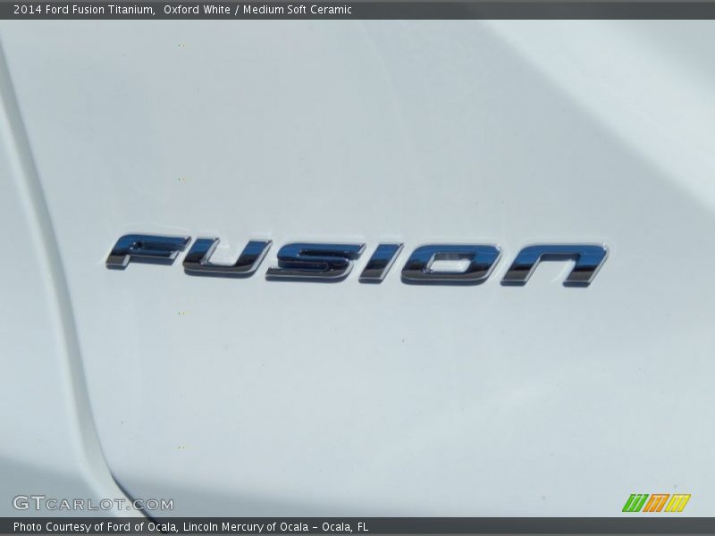 Oxford White / Medium Soft Ceramic 2014 Ford Fusion Titanium
