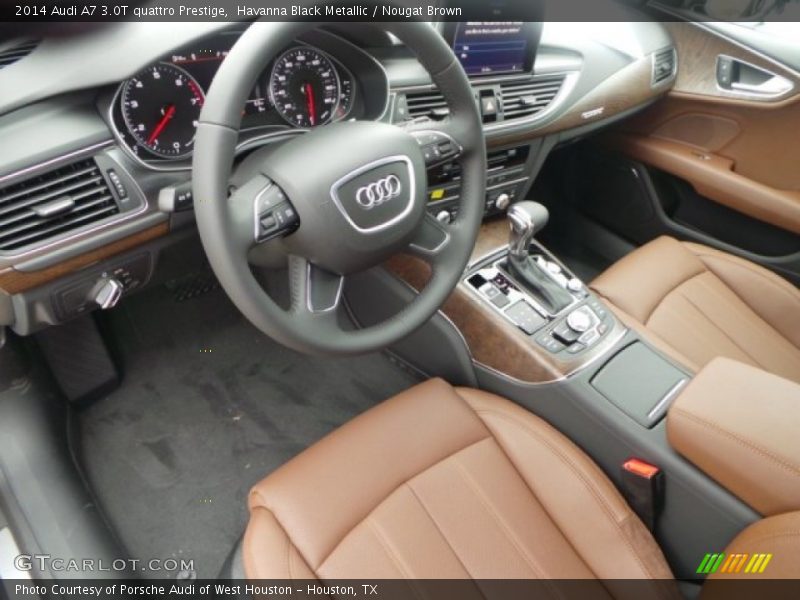 Havanna Black Metallic / Nougat Brown 2014 Audi A7 3.0T quattro Prestige