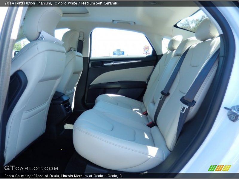 Oxford White / Medium Soft Ceramic 2014 Ford Fusion Titanium
