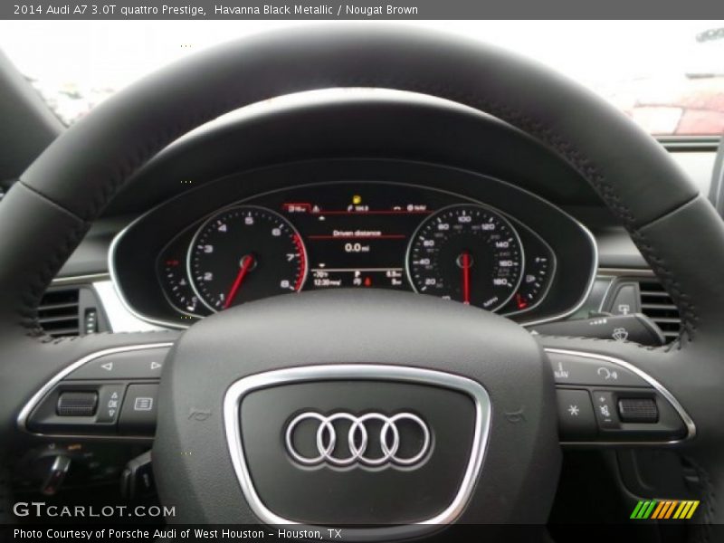 Havanna Black Metallic / Nougat Brown 2014 Audi A7 3.0T quattro Prestige