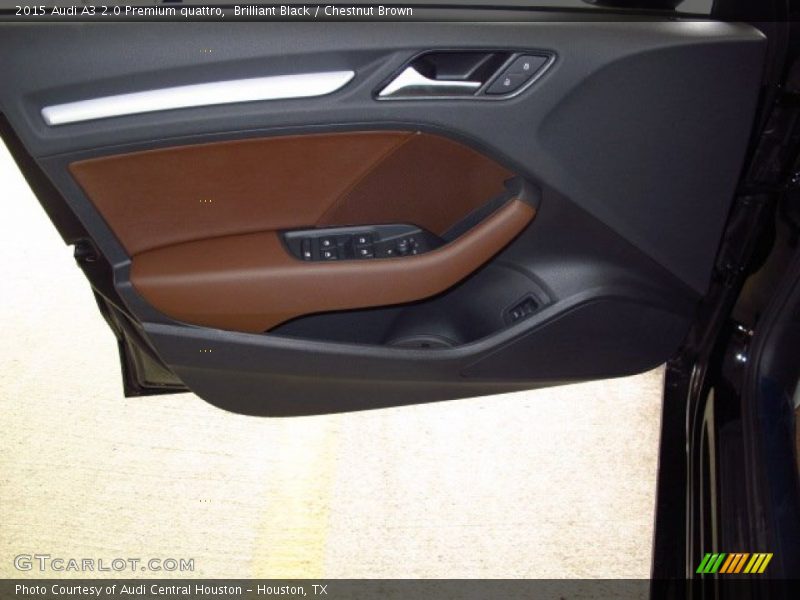 Brilliant Black / Chestnut Brown 2015 Audi A3 2.0 Premium quattro