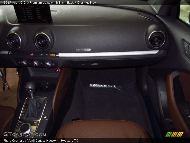 Brilliant Black / Chestnut Brown 2015 Audi A3 2.0 Premium quattro