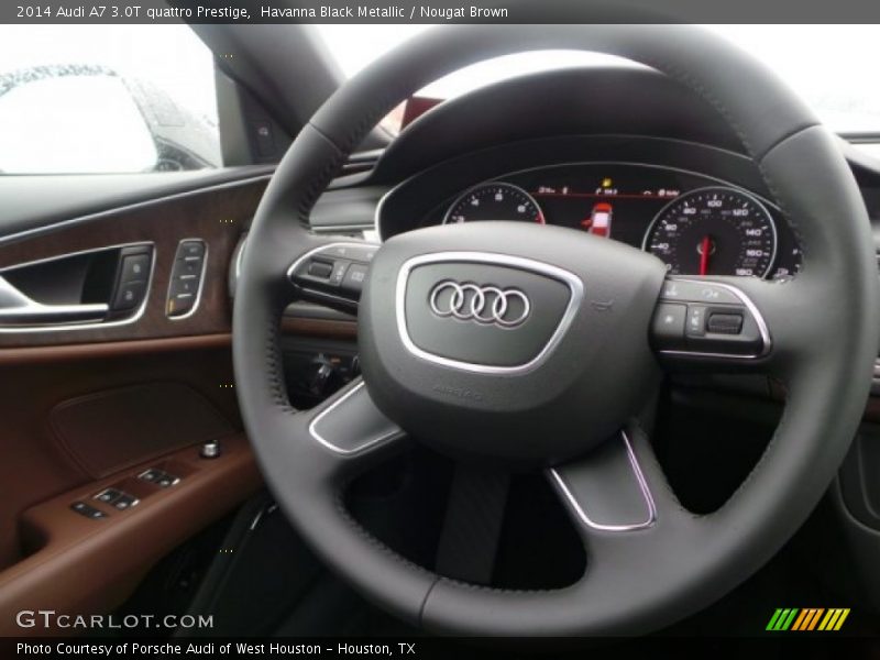 Havanna Black Metallic / Nougat Brown 2014 Audi A7 3.0T quattro Prestige