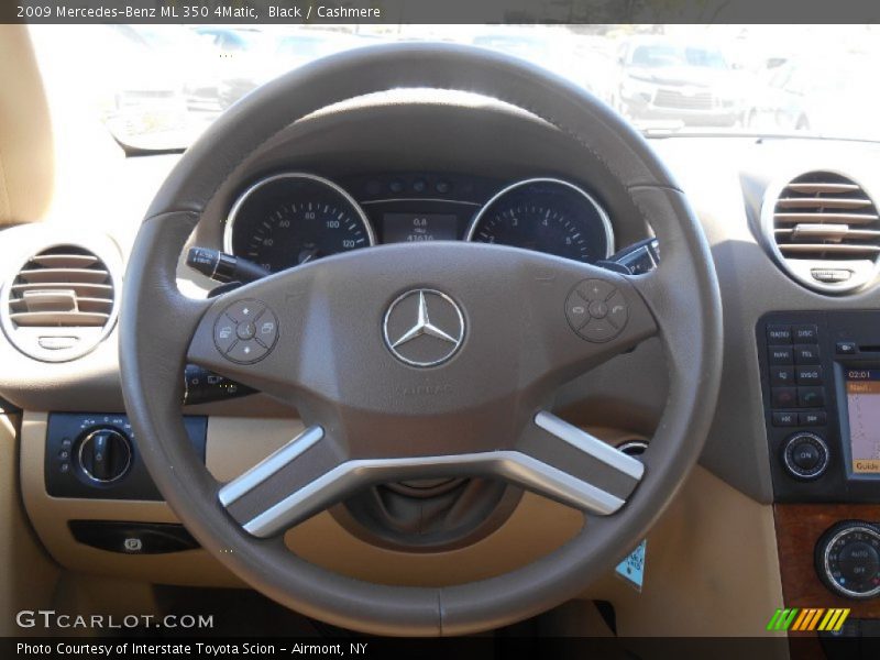 Black / Cashmere 2009 Mercedes-Benz ML 350 4Matic