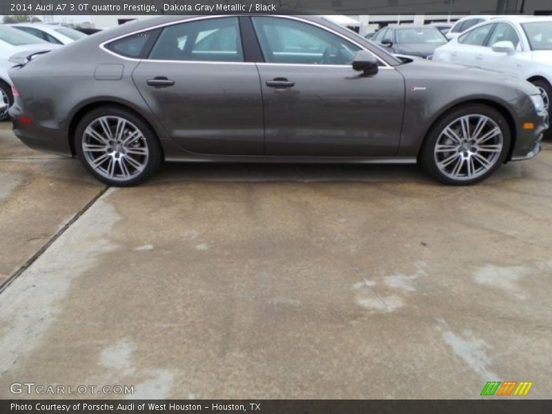 Dakota Gray Metallic / Black 2014 Audi A7 3.0T quattro Prestige