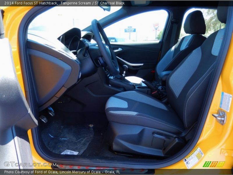 Tangerine Scream / ST Charcoal Black 2014 Ford Focus ST Hatchback