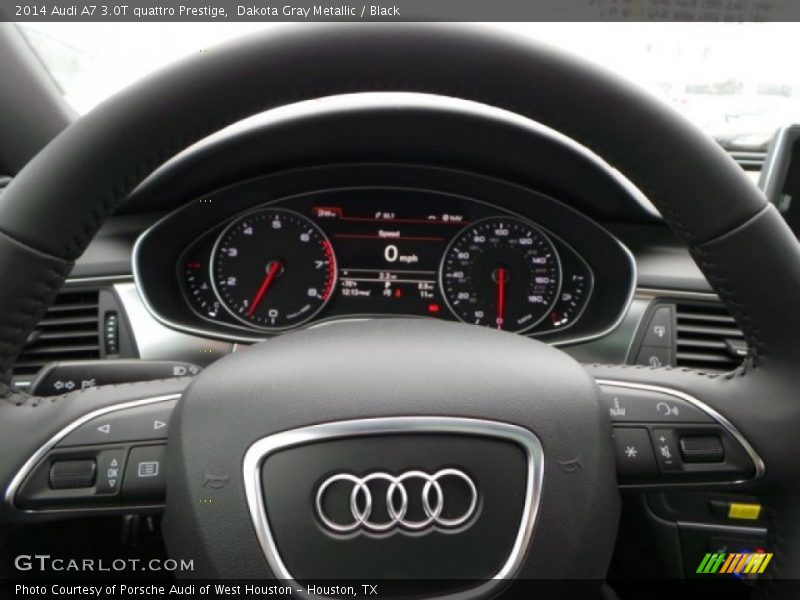 Dakota Gray Metallic / Black 2014 Audi A7 3.0T quattro Prestige