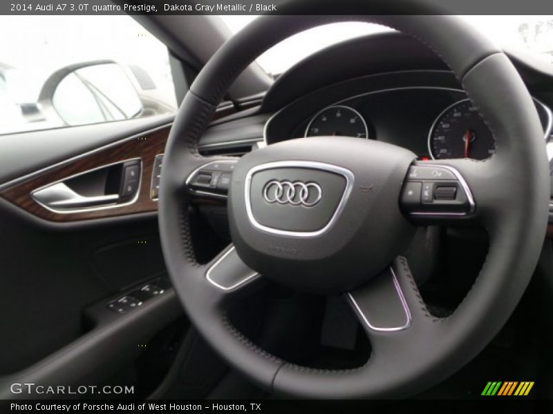 Dakota Gray Metallic / Black 2014 Audi A7 3.0T quattro Prestige