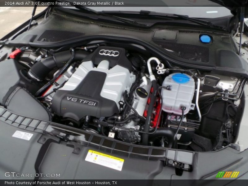 Dakota Gray Metallic / Black 2014 Audi A7 3.0T quattro Prestige