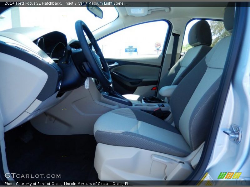 Ingot Silver / Medium Light Stone 2014 Ford Focus SE Hatchback