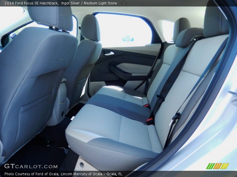 Ingot Silver / Medium Light Stone 2014 Ford Focus SE Hatchback