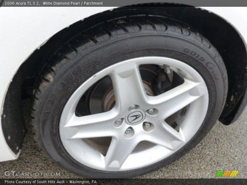 White Diamond Pearl / Parchment 2006 Acura TL 3.2