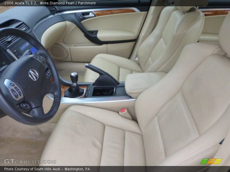 White Diamond Pearl / Parchment 2006 Acura TL 3.2