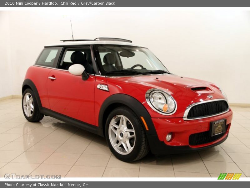 Chili Red / Grey/Carbon Black 2010 Mini Cooper S Hardtop
