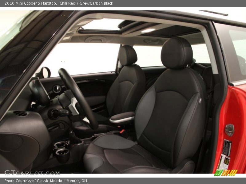 Chili Red / Grey/Carbon Black 2010 Mini Cooper S Hardtop
