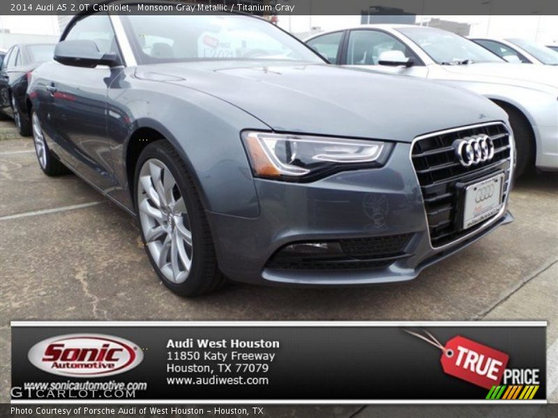 Monsoon Gray Metallic / Titanium Gray 2014 Audi A5 2.0T Cabriolet