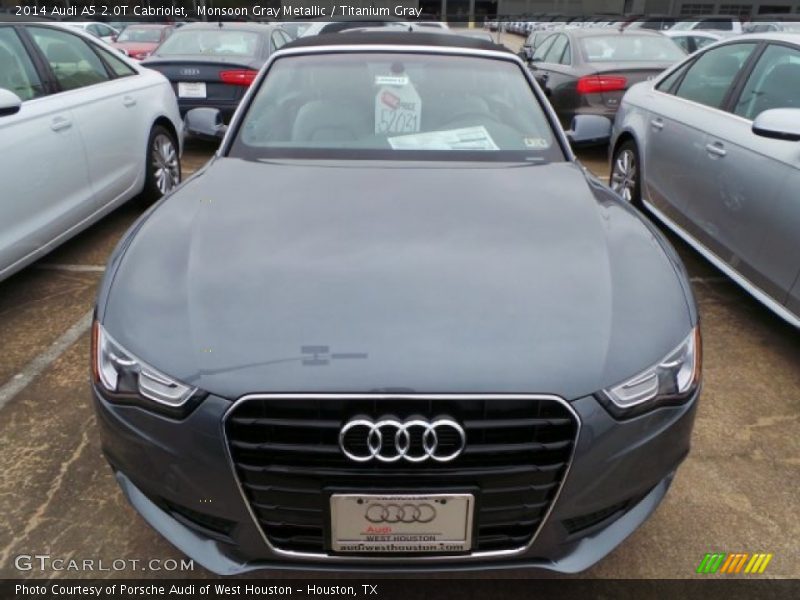 Monsoon Gray Metallic / Titanium Gray 2014 Audi A5 2.0T Cabriolet