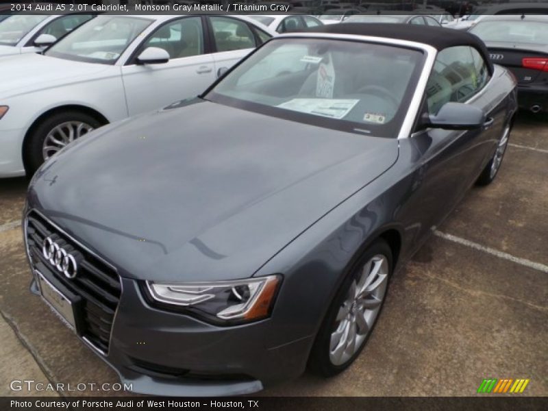 Front 3/4 View of 2014 A5 2.0T Cabriolet