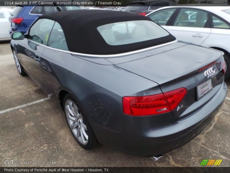 Monsoon Gray Metallic / Titanium Gray 2014 Audi A5 2.0T Cabriolet
