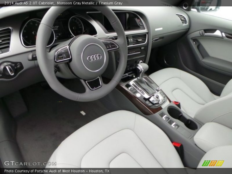  2014 A5 2.0T Cabriolet Titanium Gray Interior